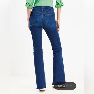 Loft Curvy High-Rise Petite Slim Flare Jeans